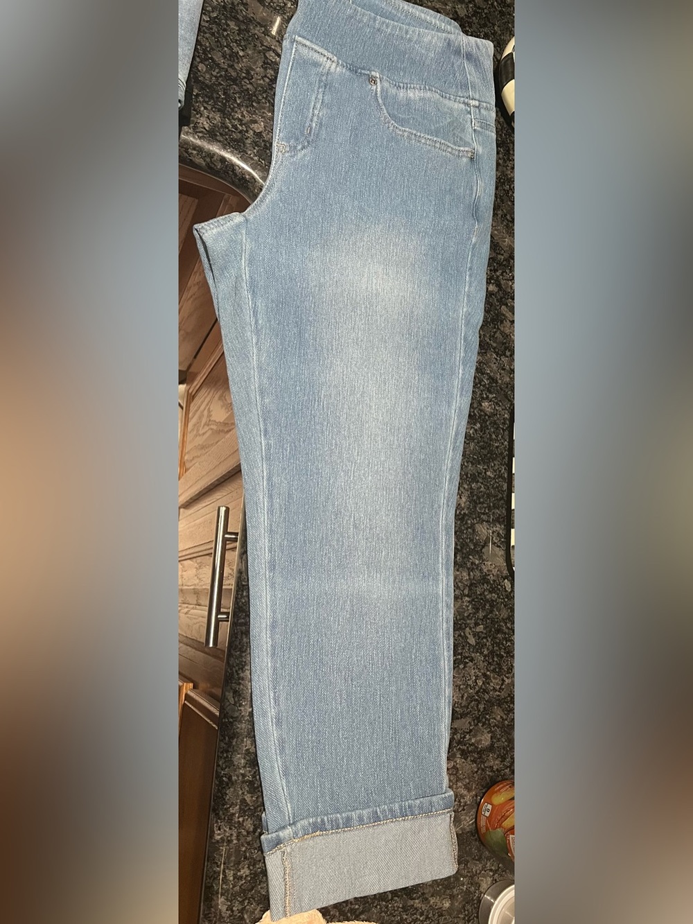 Belle by Kim Gravel Light Blue Skinny Jeans - Picture 9 of 9